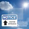 Signmission Visitor Entrance Up Arrow OSHA Notice Sign, Plastic, 10in W x 7in L, 2PK OS-2PACK-NS-P-710-L-18881 - alternate 4